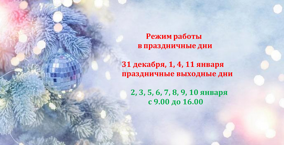 Режим работы Красноармейской центральной библиотек в новогодние праздники